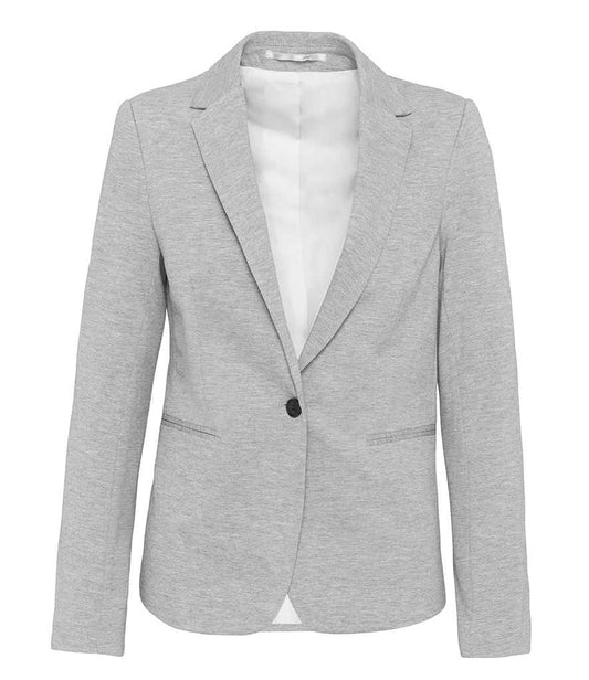 Kariban Ladies Knitted Blazer - Light Grey Heather (KB6133)