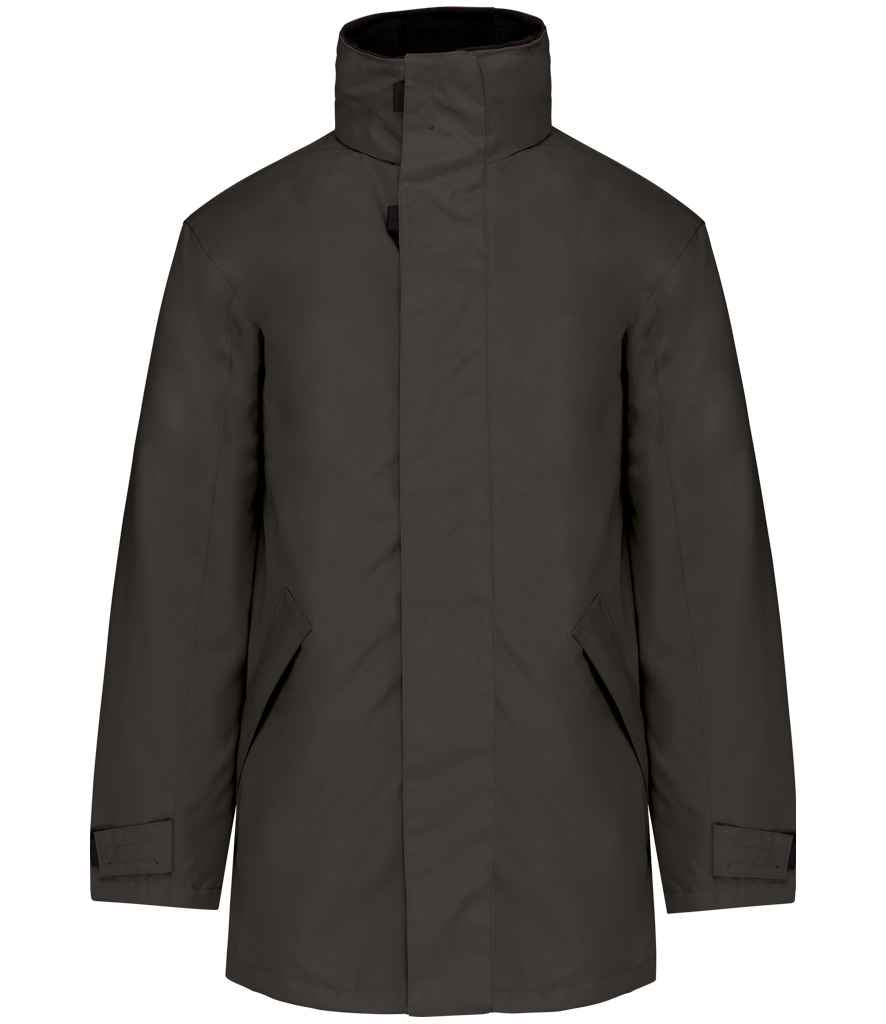 Kariban Parka Jacket - Dark Grey/Black (KB677)