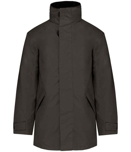 Kariban Parka Jacket - Dark Grey/Black (KB677)