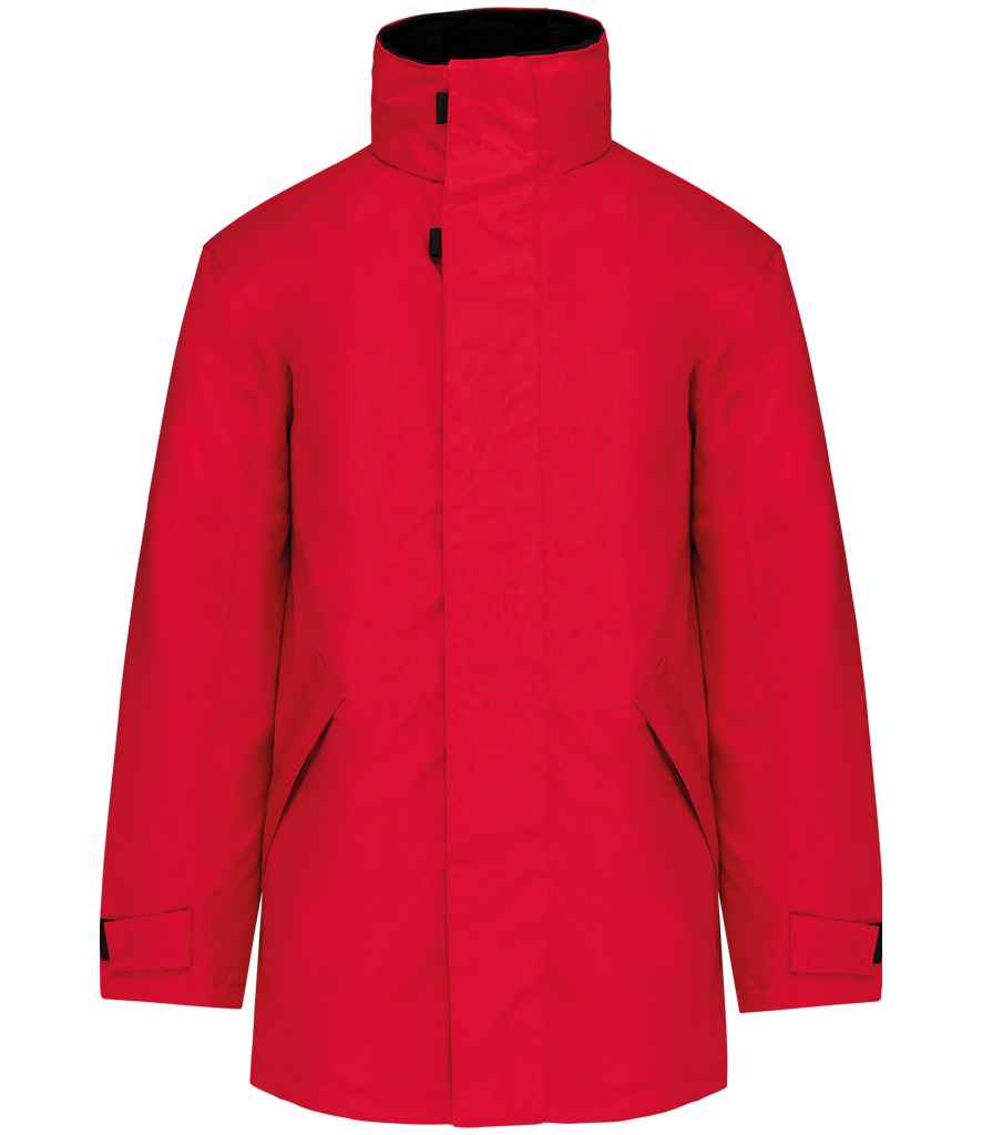 Kariban Parka Jacket - Red/Black (KB677)