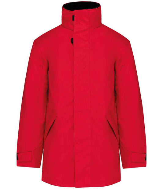 Kariban Parka Jacket - Red/Black (KB677)