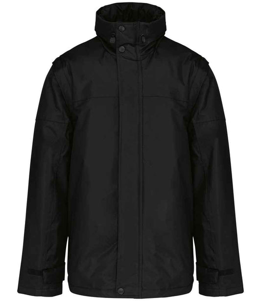 Kariban Factory Zip Off Sleeve Jacket - Black/Black (KB693)
