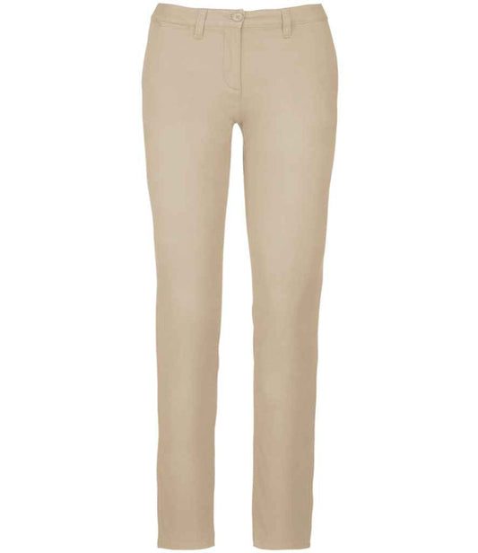 Kariban Ladies Chino Trousers - Beige (KB741)