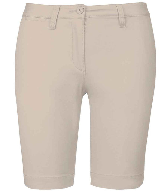 Kariban Ladies Chino Bermuda Shorts - Beige (KB751)