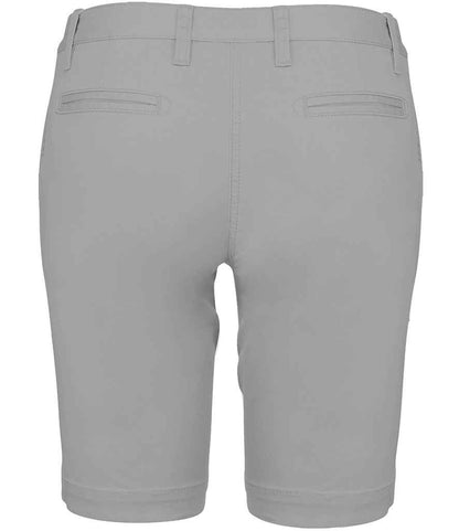 Kariban Ladies Chino Bermuda Shorts - Fine Grey (KB751)