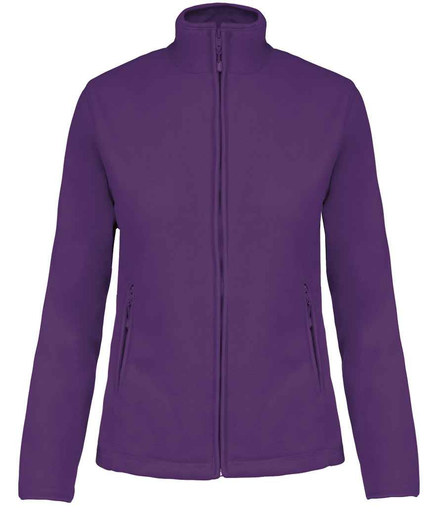 Kariban Ladies Maureen Micro Fleece Jacket - Purple (KB907)