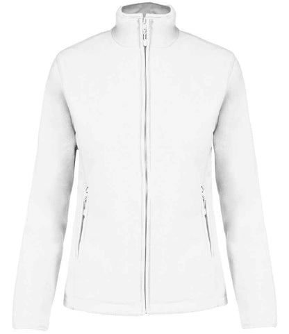 Kariban Ladies Maureen Micro Fleece Jacket - White (KB907)