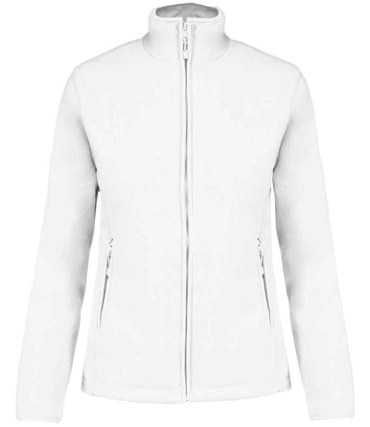 Kariban Ladies Maureen Micro Fleece Jacket - White (KB907)