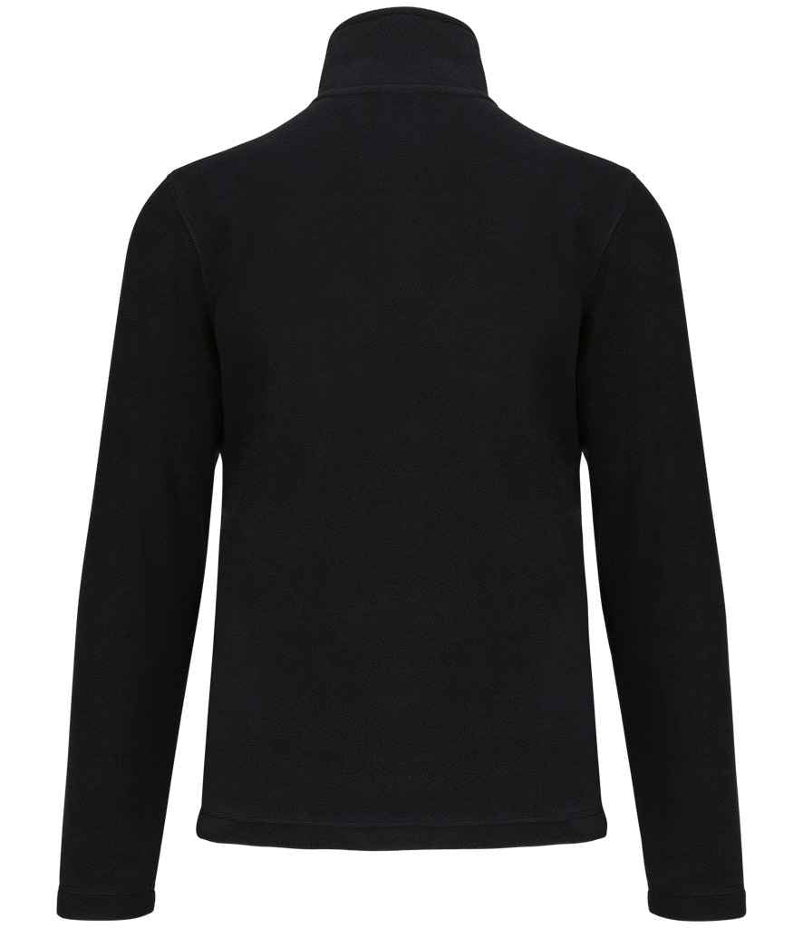 Kariban Enzo Zip Neck Micro Fleece - Black (KB912)
