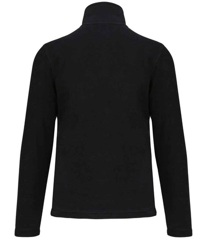 Kariban Enzo Zip Neck Micro Fleece - Black (KB912)