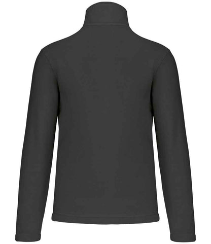Kariban Enzo Zip Neck Micro Fleece - Dark Grey (KB912)