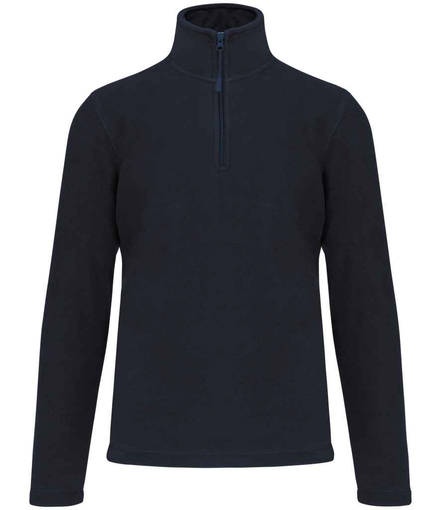 Kariban Enzo Zip Neck Micro Fleece - Navy (KB912)