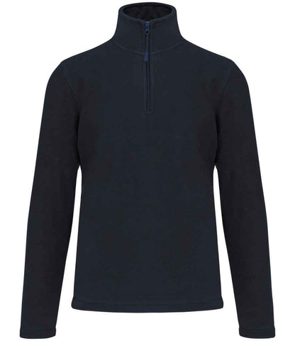 Kariban Enzo Zip Neck Micro Fleece - Navy (KB912)