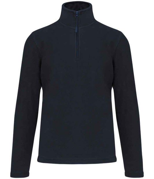 Kariban Enzo Zip Neck Micro Fleece - Navy (KB912)