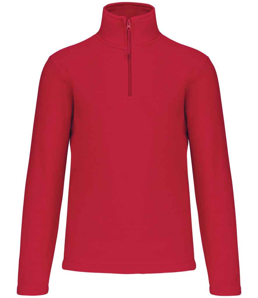 Kariban Enzo Zip Neck Micro Fleece - Red (KB912)