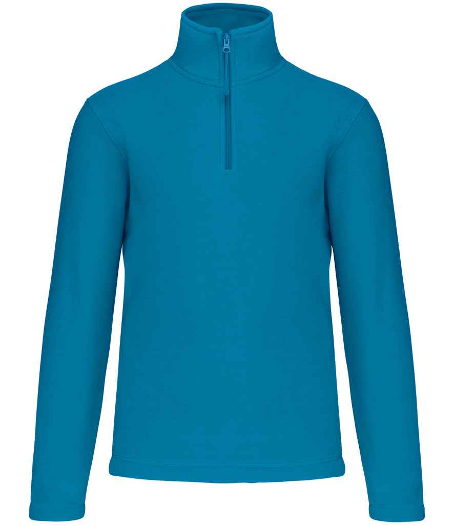 Kariban Enzo Zip Neck Micro Fleece - Tropical Blue (KB912)