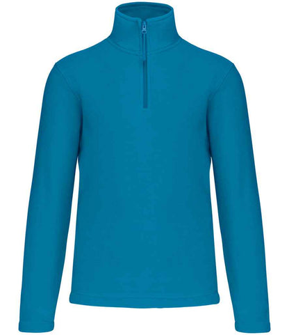 Kariban Enzo Zip Neck Micro Fleece - Tropical Blue (KB912)