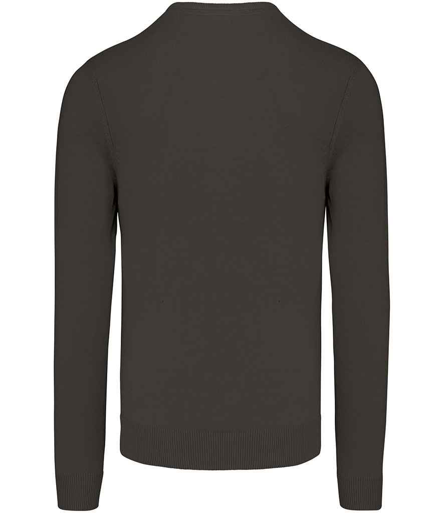 Kariban Cotton Acrylic V Neck Sweater - Dark Grey (KB965)
