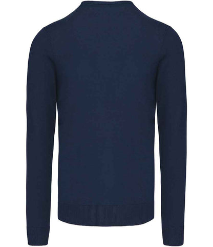 Kariban Cotton Acrylic V Neck Sweater - Navy (KB965)