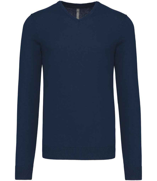 Kariban Cotton Acrylic V Neck Sweater - Navy (KB965)
