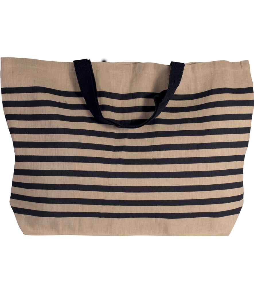 Kimood Large Juco Bag - Natural/Navy (KI0228)