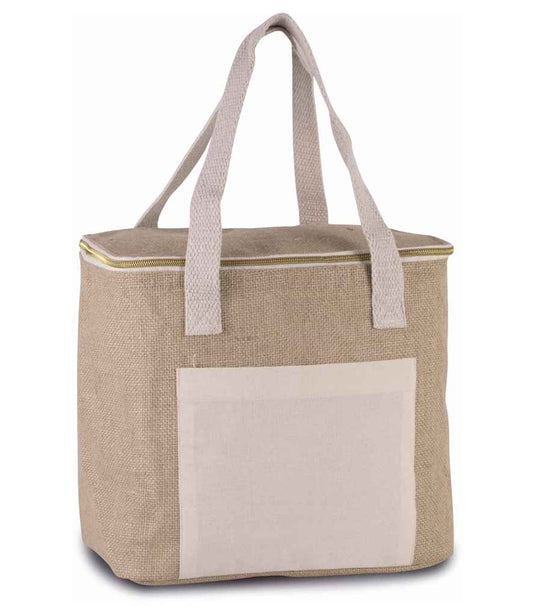 Kimood Medium Jute Cool Bag - Natural (KI0353)