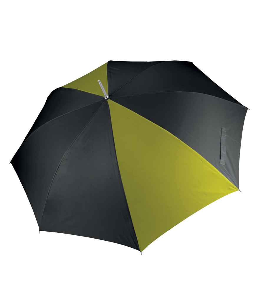 Kimood Golf Umbrella - Black/Burnt Lime (KI2007)