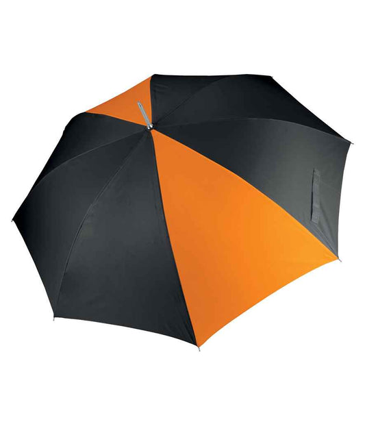 Kimood Golf Umbrella - Black/Orange (KI2007)