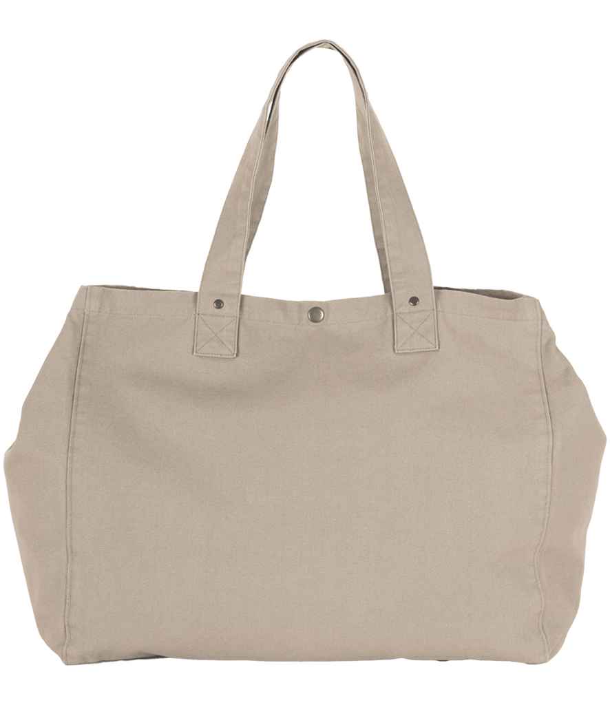 Kimood Faded Cotton Shopper - Washed Natural (KI3208)