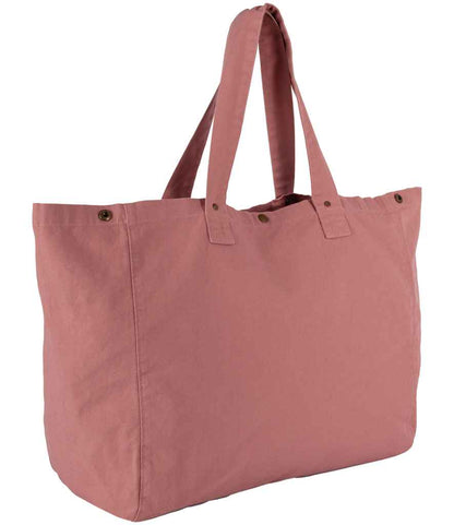 Kimood Faded Cotton Shopper - Washed Pink Ochre (KI3208)