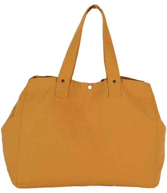 Kimood Faded Cotton Shopper - Washed Sunflower (KI3208)
