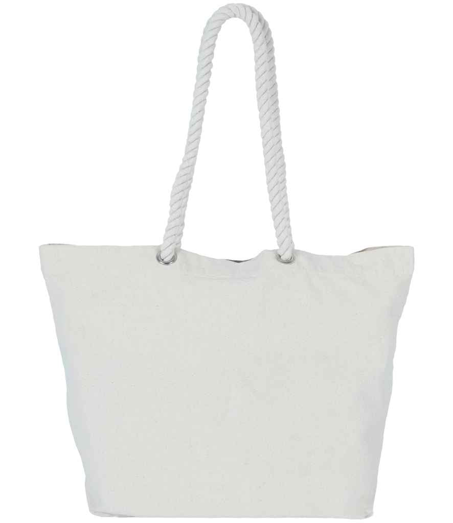 Kimood Marine Style Tote Bag - Washed Natural (KI3209)