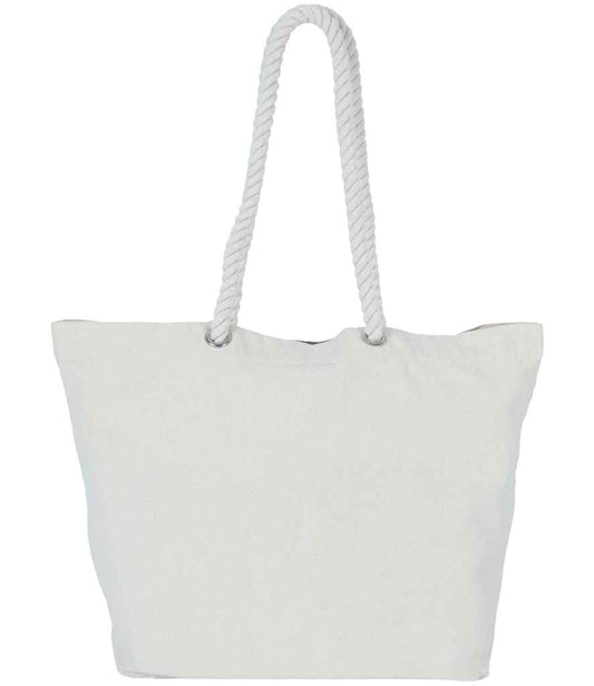 Kimood Marine Style Tote Bag - Washed Natural (KI3209)