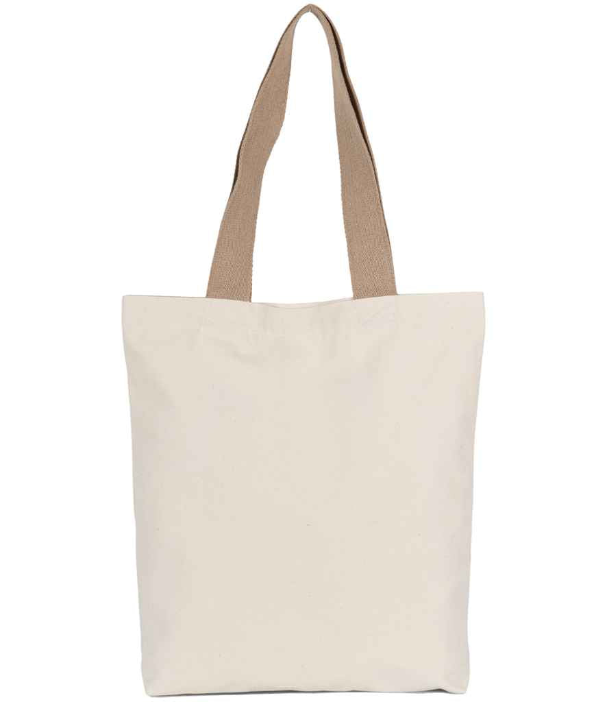 Kimood Recycled Flat-Bottom Shopping Bag - Ecume/Hemp (KI5202)