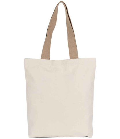 Kimood Recycled Flat-Bottom Shopping Bag - Ecume/Hemp (KI5202)