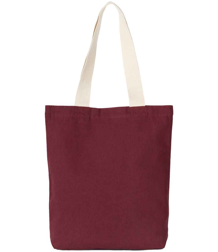 Kimood Recycled Flat-Bottom Shopping Bag - Rosewood/Ecume (KI5202)