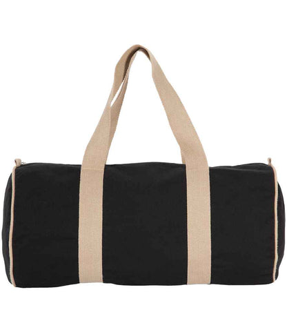 Kimood Recycled Duffel Bag - Black Night/Hemp (KI5601)