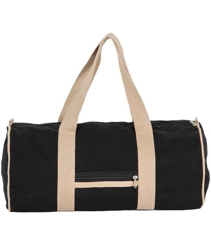 Kimood Recycled Duffel Bag - Black Night/Hemp (KI5601)