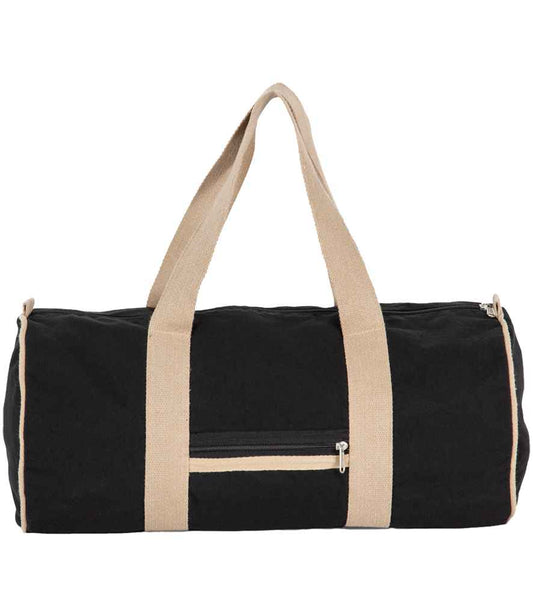 Kimood Recycled Duffel Bag - Black Night/Hemp (KI5601)