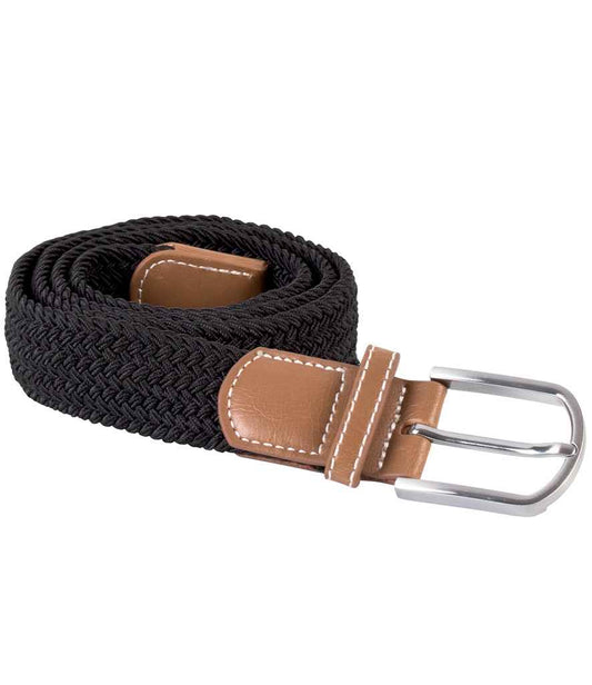 K-Up K-UP Braided Elasticated Belt - Black (KP805)