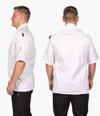 Le Chef Short Sleeve Executive Jacket - White (LE003)