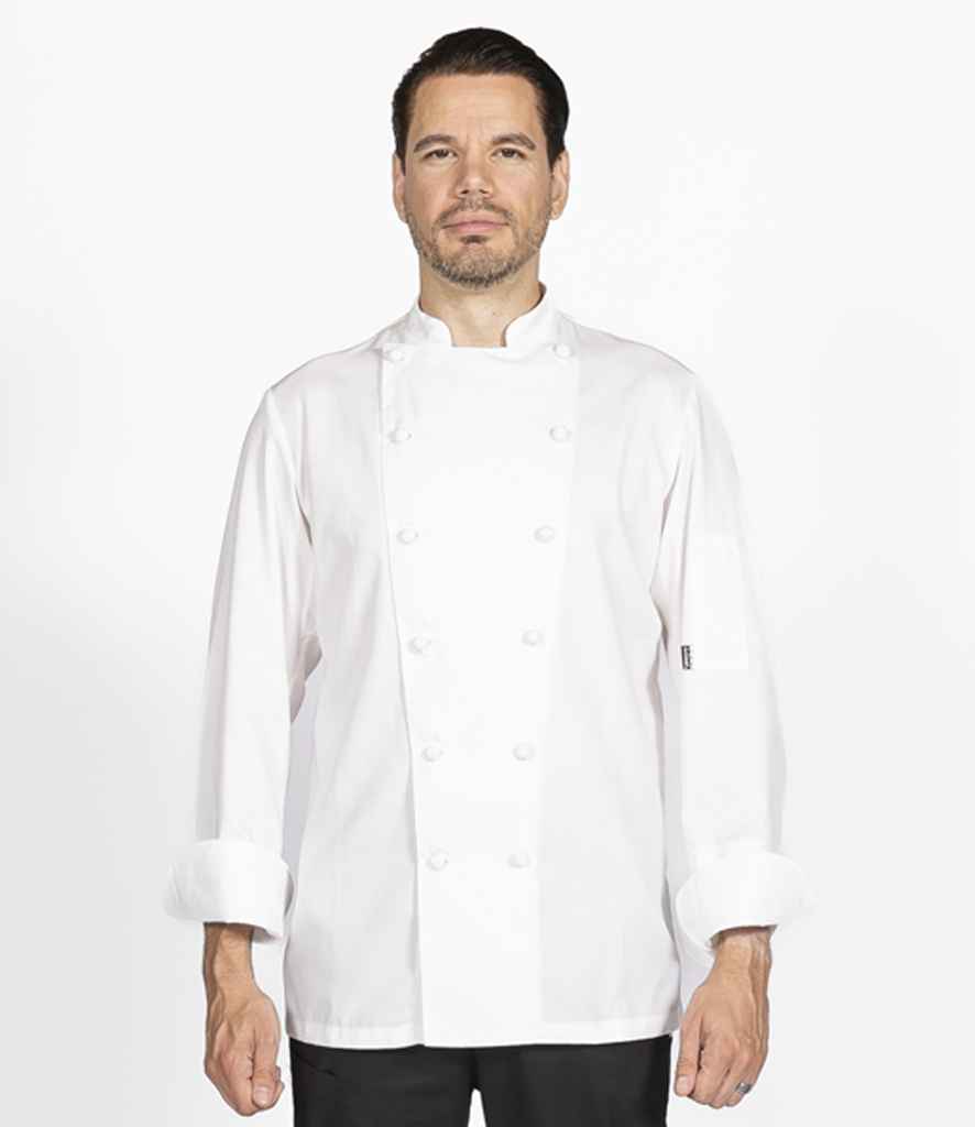 Le Chef Long Sleeve Luxe Jacket - White (LE011)