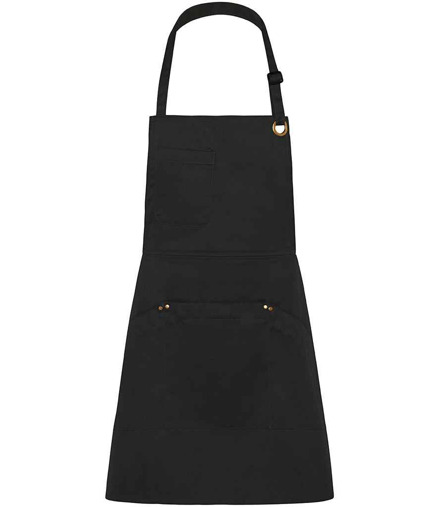 Le Chef Utility Bib Apron - Black (LE100)