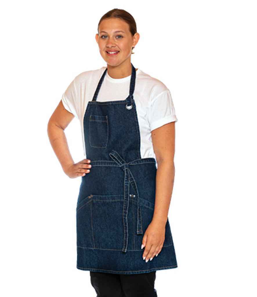 Le Chef Utility Bib Apron - Indigo (LE100)