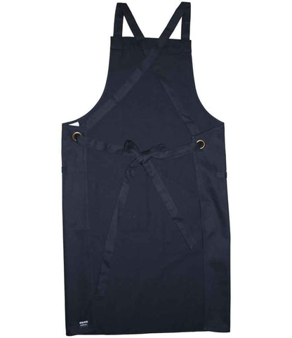 Le Chef Crossover Bib Apron - Black (LE102)