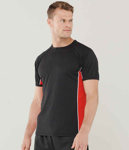 Finden + Hales Finden + Hales Performance Panel T-Shirt - Black/Red/White (LV240)