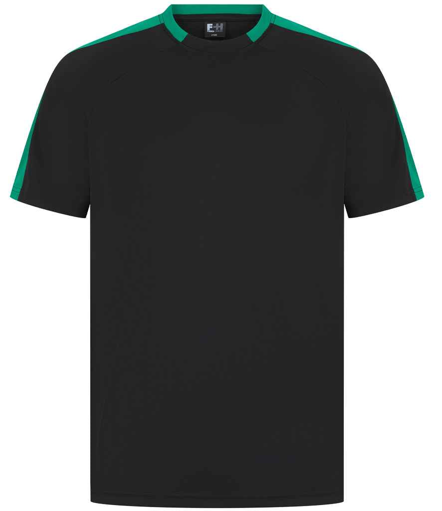Finden + Hales Finden + Hales Unisex Team T-Shirt - Black/Emerald (LV290)