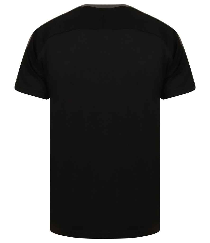 Finden + Hales Finden + Hales Unisex Team T-Shirt - Black/Gunmetal (LV290)