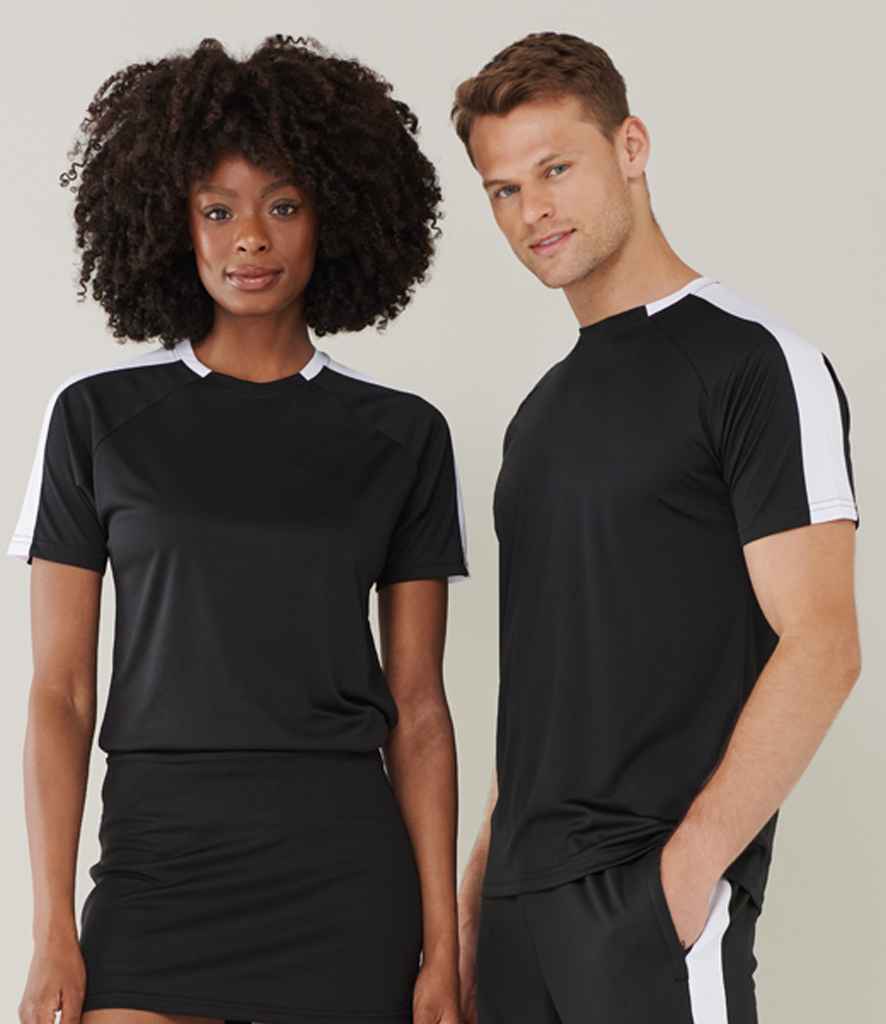 Finden + Hales Finden + Hales Unisex Team T-Shirt - Black/White (LV290)