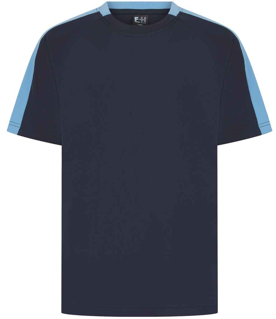 Finden + Hales Finden + Hales Unisex Team T-Shirt - Navy/Sky blue (LV290)